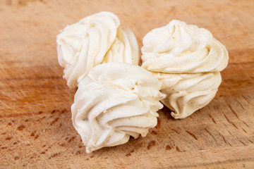 Tasty sweet merengue