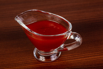 Tomato sauce in the bowl