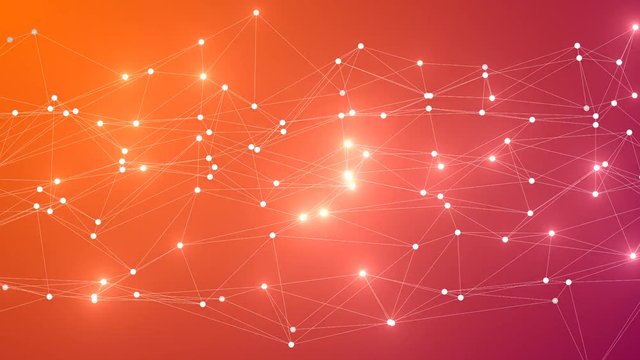 4K Loopable Abstract Low Poly surface with glares as CG background. V9