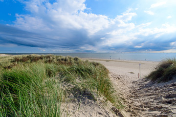 Fototapeta na wymiar Nordsee, Strand auf Langeoog: Dünen, Meer, Entspannung, Auszeit, Ruhe, Erholung, Ferien, Urlaub, Glück, Freude,Meditation :) 