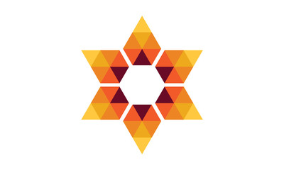 Autumn Star Vector Logo Design