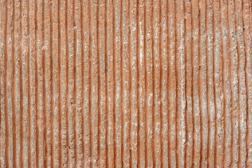 Stripped concrete texture. Concrete brown strip. Background