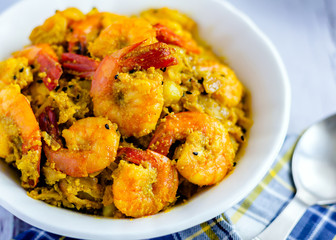 Indian Style Shrimp Curry with Poppy Seed