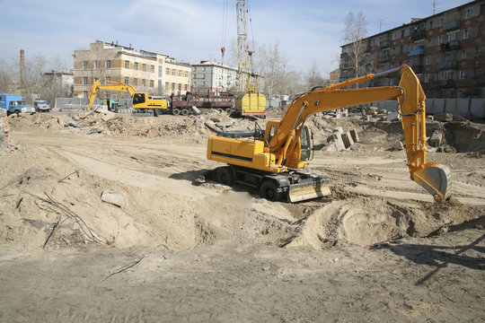 Preparation Of The Site For The Beginning Of Construction