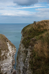 Bempton Cliffs overlooking the North Sea near Bempton