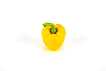 Sweet bell pepper isolated on white background