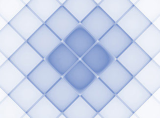 Cells. Abstract blue grid on a white background