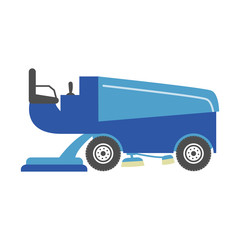 Fototapeta premium Ice resurfacer - blue