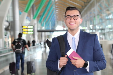 VIP traveler satisfied with his trip