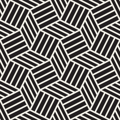 Vector seamless pattern. Modern stylish abstract texture. Repeating geometric tiles..