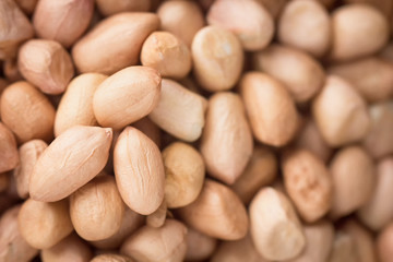 peanuts on background. top view