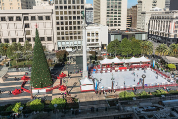 Union Square at Christmas time, San Francisco