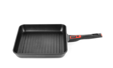 Grill pan isolated on white background