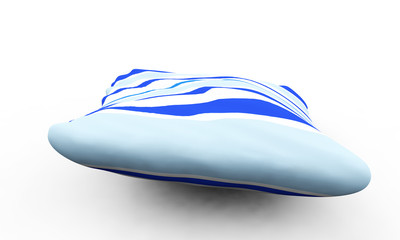 Pillow isolated on a White Background 3D Rendering