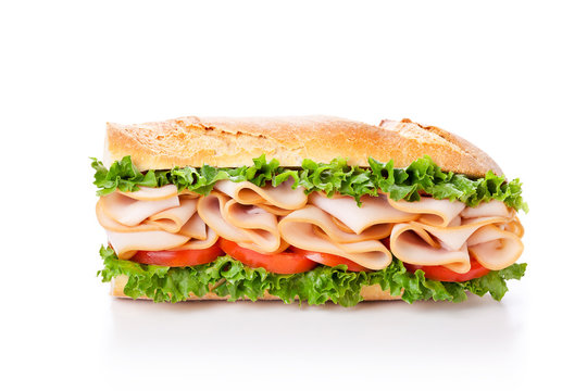 Ham Tomato And Lettuce Sandwich
