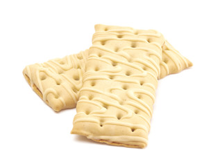 Low Calorie Fruit Filled Treat on a White Background