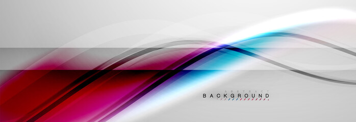 Smooth flowing wave motion concept background