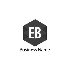Fototapeta premium Initial Letter EB Logo Template Design