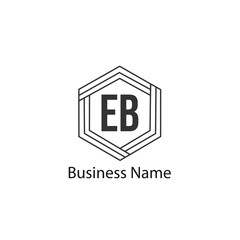 Obraz premium Initial Letter EB Logo Template Design