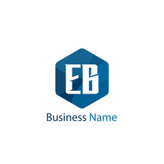 Initial Letter EB Logo Template Design