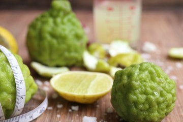 kaffir lime and lemon