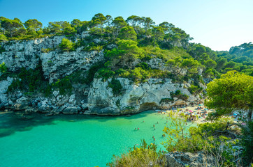 Fototapeta na wymiar Cala Macarelleta, Menorca, Balearic Islands, Spain