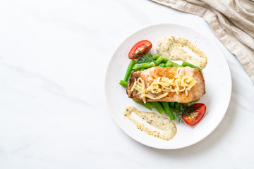 grilled snapper fish steak
