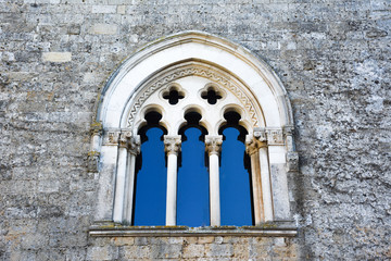 Italy, Gioia del Colle, Norman-Swabian Castle, 9th century. View of the internal facades of the...