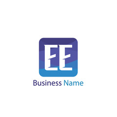 Initial Letter EE Logo Template Design