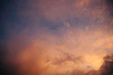 Fototapeta premium Colorful dramatic sky background