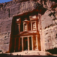 The treasury in Petra Jordan