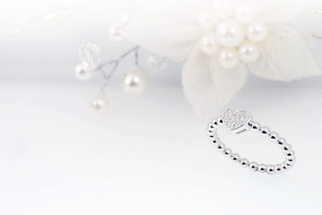 wedding rings, Engagement rings,Wedding rings on background 