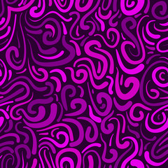 abstract vector colored swirls seamless pattern