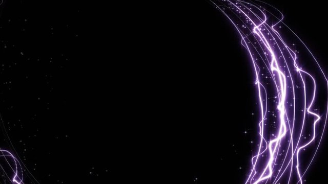 Magical Particles Ring Abstract Background, Animation, Rendering, Loop, 4k
