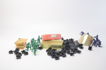 the fun of mini figure soldier at display