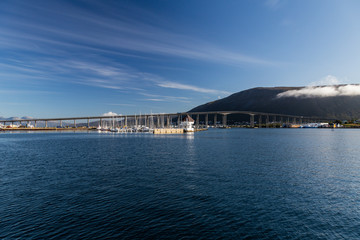 Fototapeta na wymiar Norway - Tromso bridge view 