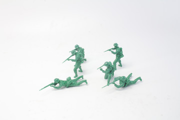 the fun of mini figure soldier at display