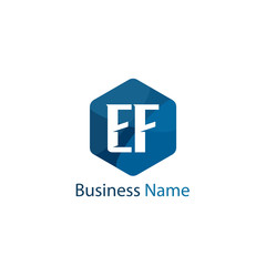 Initial Letter EF Logo Template Design
