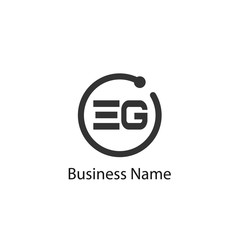 Initial Letter EG Logo Template Design