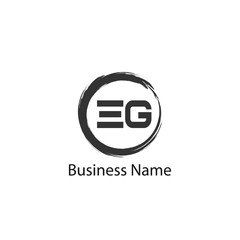 Initial Letter EG Logo Template Design