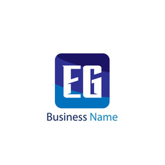 Fototapeta premium Initial Letter EG Logo Template Design