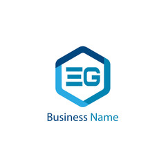 Initial Letter EG Logo Template Design