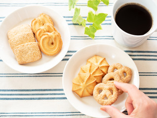 クッキーとコーヒー