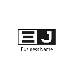 Initial Letter EJ Logo Template Design