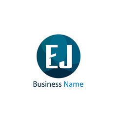Fototapeta premium Initial Letter EJ Logo Template Design