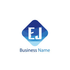Initial Letter EJ Logo Template Design