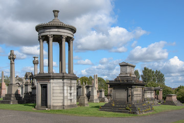 Fototapeta na wymiar Necropolis Glasgow