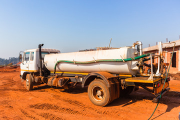 Industrial Vehicle Water Tanker Building Site