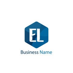 Initial Letter EL Logo Template Design