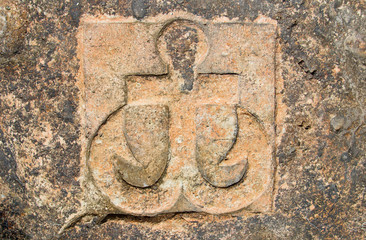 Rock painting, Cape Chersonesus (Hersones) in Crimea near Sevastopol